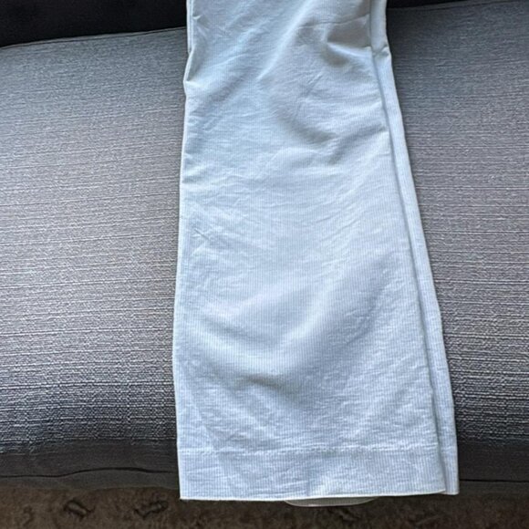 Banana Republic Light Gray Pinstripe/Ticking Stripe Dress Pants Size 6 - Picture 7 of 8